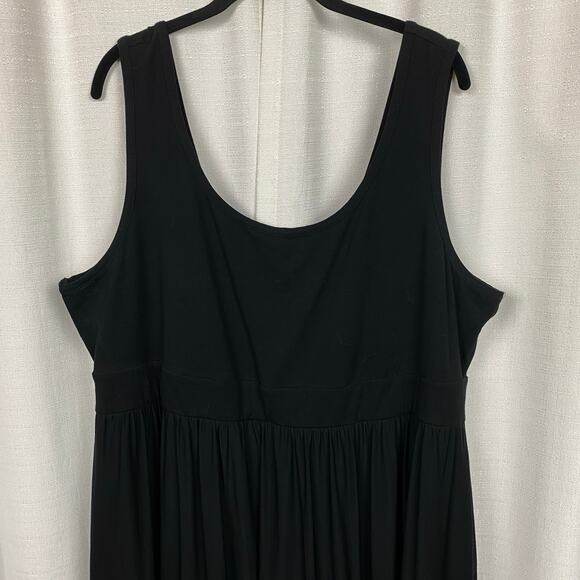 Torrid Black Sleeveless Knit To Mesh Skater Dress Sz.3 - Picture 4 of 14